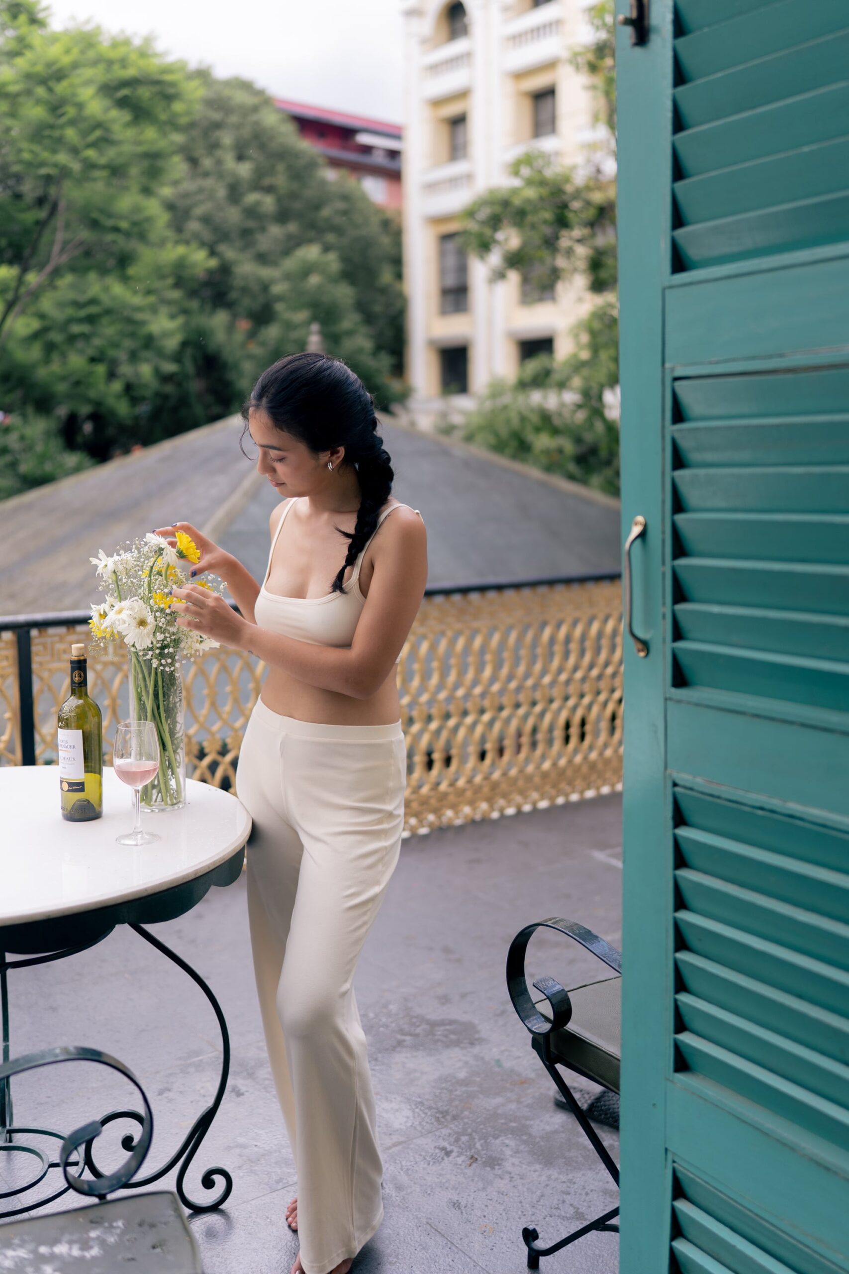 Wide Leg Pant & Cami Top Butter Yellow