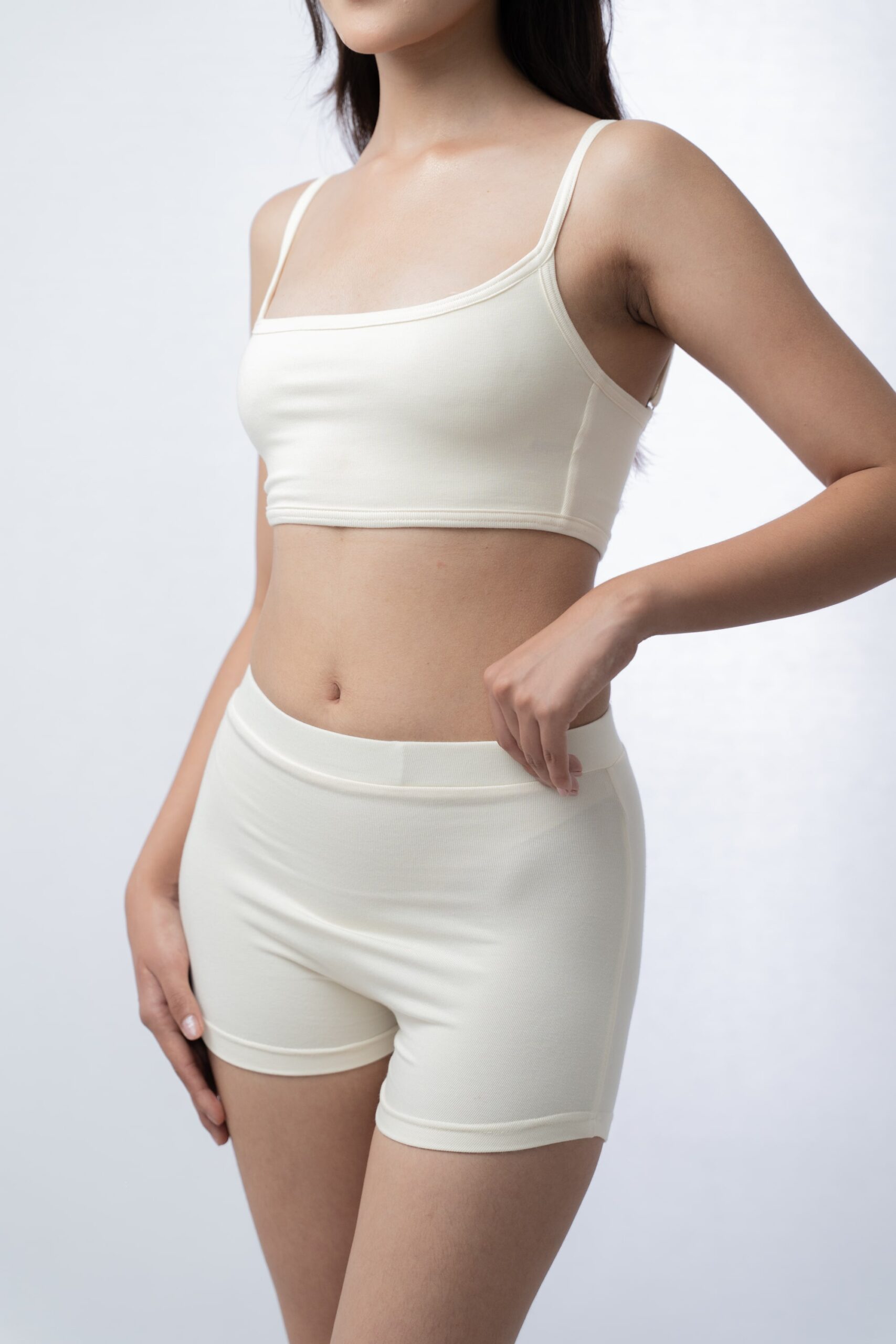 Crop Cami & Boxer Short Butter Yellow