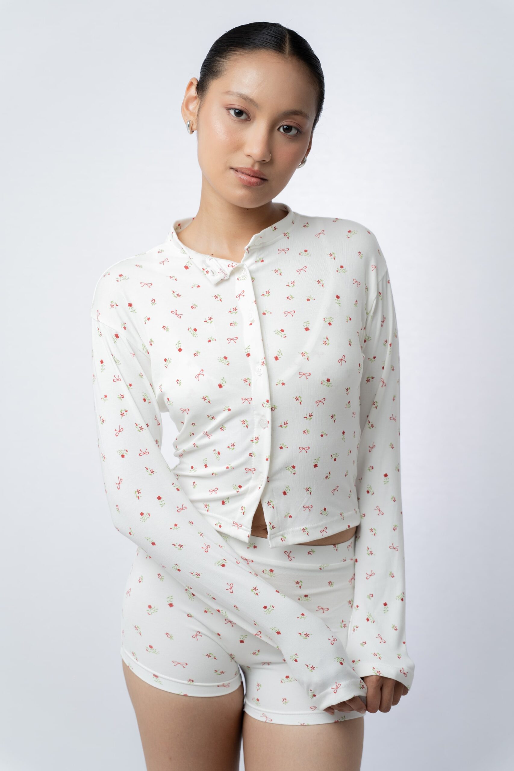 Home Body Princess Cardigan Cherry Print