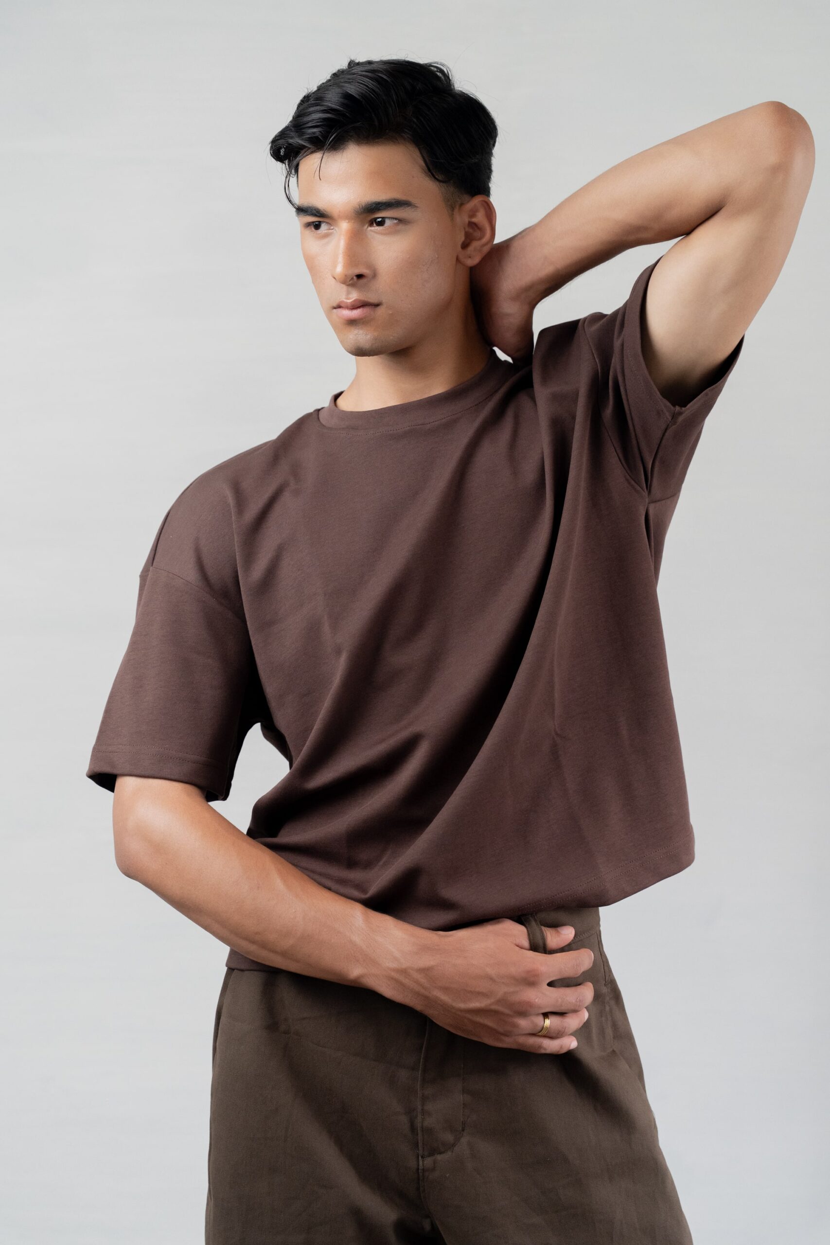 Hommebody Cropped Tee Brown