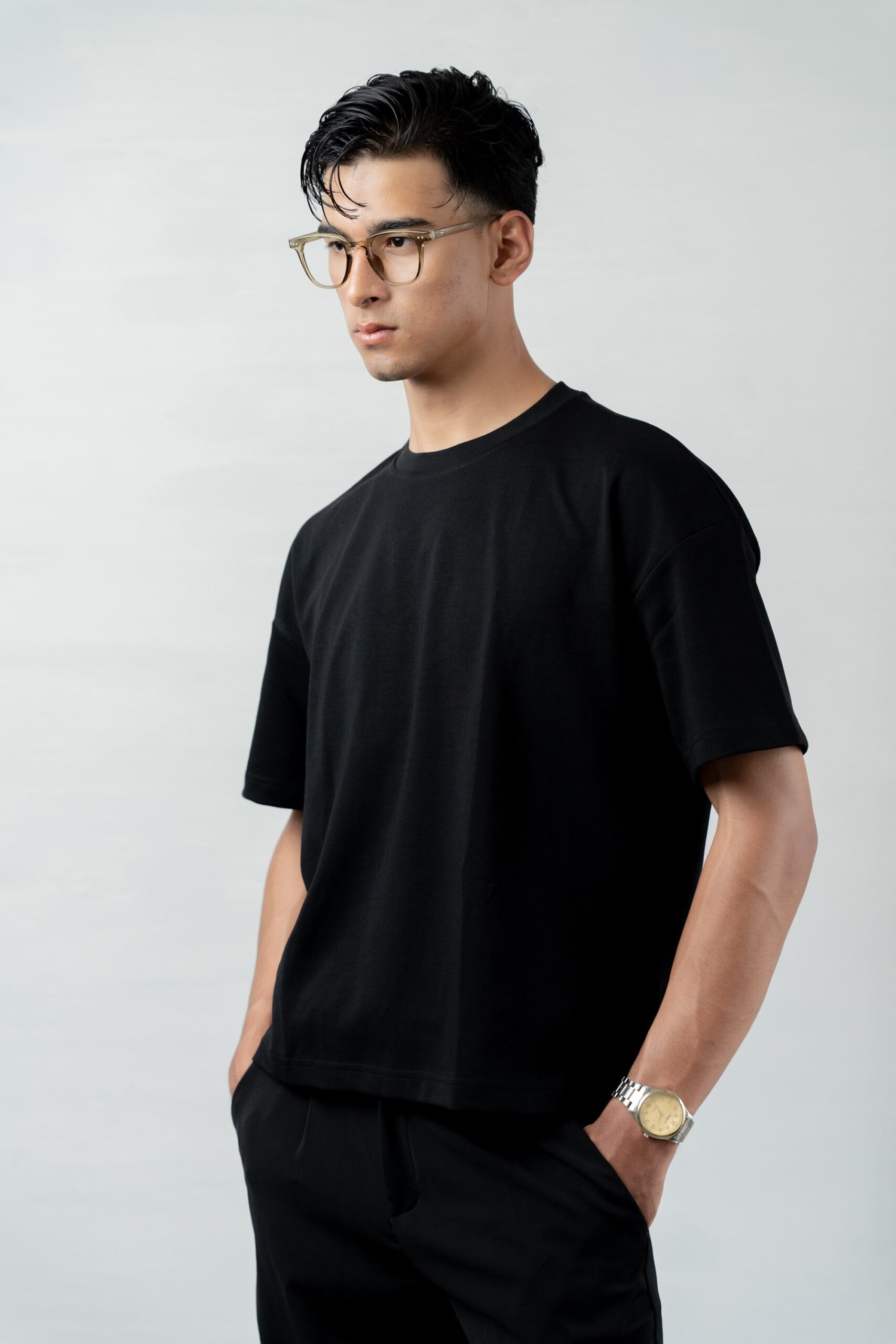 Hommebody Cropped Tee Black